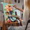 Cowboy Boots Paint by Numbers Kit for Adults – DIY Floral Acrylic Painting on Canvas, Beginner-Friendly Paint-by-Number Art for Home Wall Decor & Gifts, 16x20 Inch (Unframed)